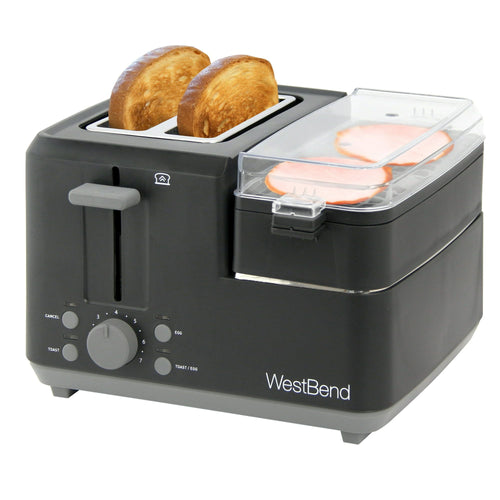 West Bend 2-Slice Breakfast Station Egg & Muffin Toaster, 78500, New EasyOptionXY LLC
