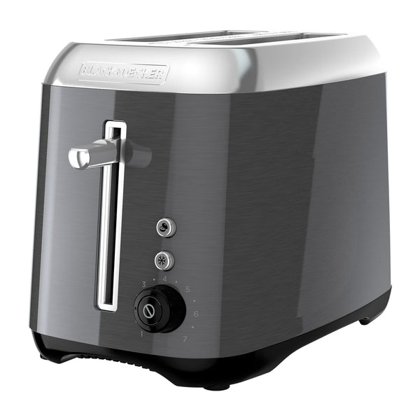 Black & Decker 2 Slice Black Stainless Steel Toaster EasyOptionXY LLC