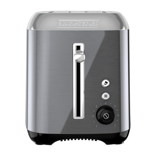 Black & Decker 2 Slice Black Stainless Steel Toaster EasyOptionXY LLC