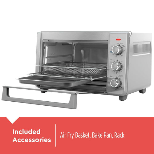 BLACK+DECKER 6-Slice Crisp 'N Bake Air Fry Toaster Oven, TO3217SS EasyOptionXY LLC