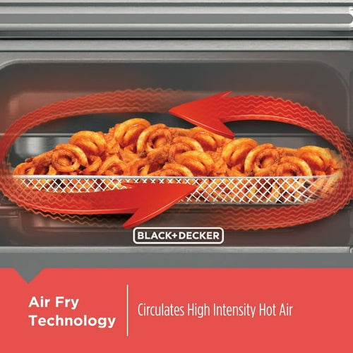 BLACK+DECKER 6-Slice Crisp 'N Bake Air Fry Toaster Oven, TO3217SS EasyOptionXY LLC