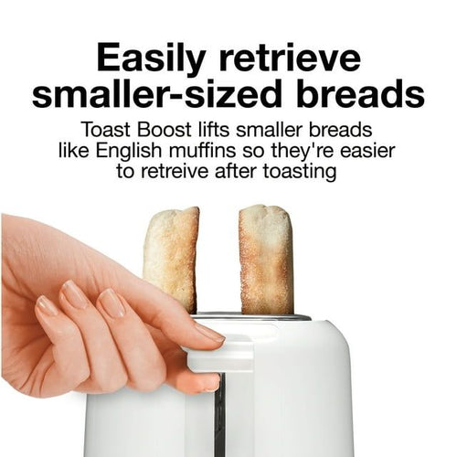 Proctor Silex 2 Slice Toaster, Wide-Slots, Shade Selector, Toast Boost, Auto Shut-off and Cancel Button, White, 22216 EasyOptionXY LLC