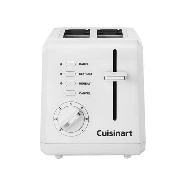 Cuisinart Plastic Compact 2 Slice White Toaster EasyOptionXY LLC