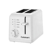 Cuisinart Plastic Compact 2 Slice White Toaster EasyOptionXY LLC