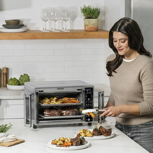 New Gourmia 6-Slice Digital Toaster Oven Air Fryer with 19 One-Touch Presets, Stainless Steel EasyOptionXY LLC