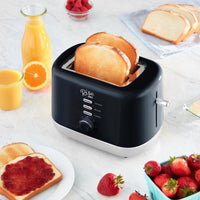 Rise by Dash 2-Slice Toaster: Defrost, Reheat + Auto Shut off, 7 Browning Levels for Bread, English Muffins & More, Black EasyOptionXY LLC