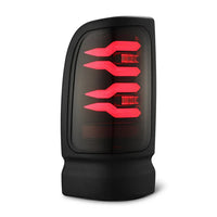 AlphaRex 94-01 Dodge Ram 1500/94-02 Ram 2500/3500 LUXX-Series LED Tail Lights Black Red OffRoadUSA.com