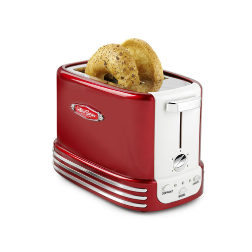 Nostalgia NRTOS2RR Retro 2-Slice Bagel Toaster, Red EasyOptionXY LLC