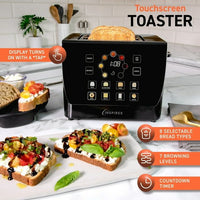 Inspirex Two Slice Touchscreen Lever Toaster, Black, XTOSMC2BK EasyOptionXY LLC