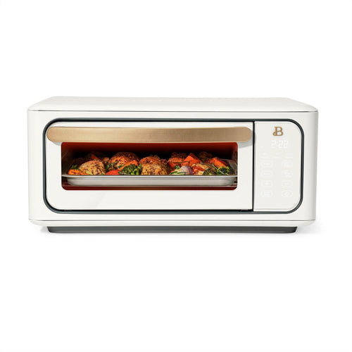 Beautiful Infrared Air Fry Toaster Oven, 9-Slice, 1800 W, White Icing by Drew Barrymore EasyOptionXY LLC