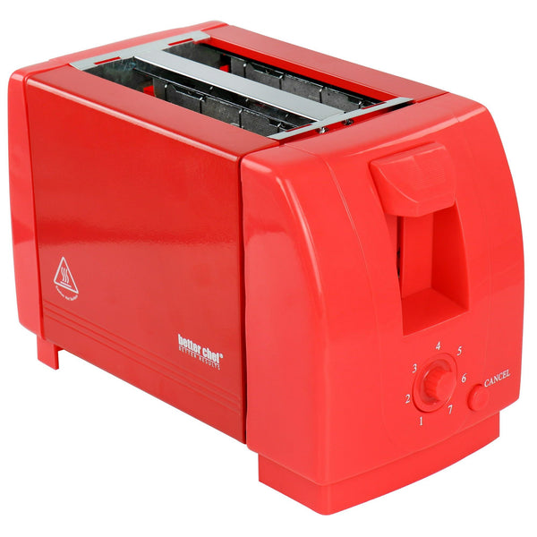 Better Chef Compact Two Slice Countertop Toaster in Red EasyOptionXY LLC