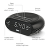 RCA Digital Radio Alarm Clock with USB Charging Cord EasyOptionXY LLC