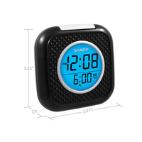 Sharp Vibrating Alarm Clock Pillow - Bed Shaker Black Digital Display Battery Operated EasyOptionXY LLC