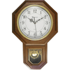 Timekeeper Essex 18.75" Modern Pendulum Wall Clock (Faux Wood) EasyOptionXY LLC