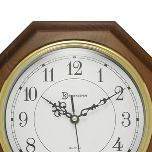 Timekeeper Essex 18.75" Modern Pendulum Wall Clock (Faux Wood) EasyOptionXY LLC