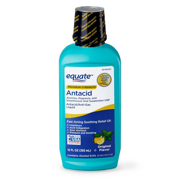 Equate Maximum Strength Antacid; Original Flavor Liquid; 12 fl oz EasyOptionXY LLC