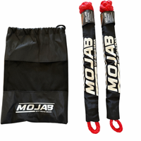 Soft Shackle 3/8'' x 22” with sleeve and bag (Set of 2 Shackles) (Lifetime Warranty) MOJAB OFFROAD
