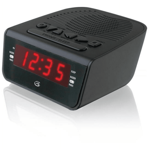 GPX C224B Digital LED Dual Alarm Clock Radio, Black EasyOptionXY LLC