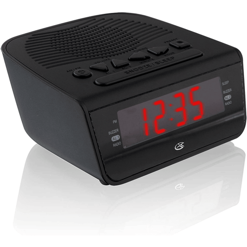 GPX C224B Digital LED Dual Alarm Clock Radio, Black EasyOptionXY LLC
