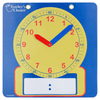 Educational Demonstration Teaching Clock with Erasable Writing Surface, Yellow EasyOptionXY LLC
