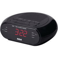 RCA RC205 Dual Alarm Clock Radio with Red LED & Dual Wake EasyOptionXY LLC