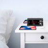 SHARP Dual Alarm Clock with 2 x USB Charge Ports, Black with Red LED Display EasyOptionXY LLC