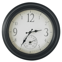 Taylor 14" Decorative Clock with Thermometer EasyOptionXY LLC