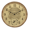 Taylor 14-inch Bourbon Barrel Clock with Thermometer EasyOptionXY LLC
