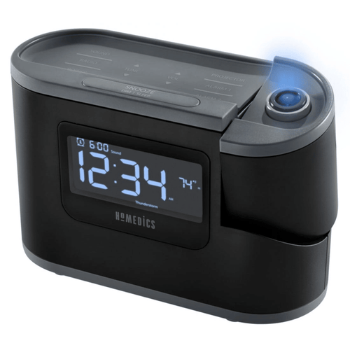 HoMedics Sound Machines LCD Alarm Clock, with Relaxation and nature Sounds, Black HDS-5080 EasyOptionXY LLC