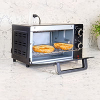 Total Chef 4 Slice Countertop Toaster Oven with Convection 1000W Stainless Steel Baking Rack and Pan, Black EasyOptionXY LLC