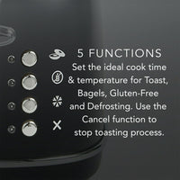 Chef's Choice Gourmezza 2-Slice Toaster, Matte Black EasyOptionXY LLC