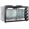 Better Chef Chef Central XL Toaster Oven and Broiler with Dual Solid Element Burners in Black EasyOptionXY LLC