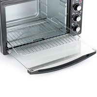Better Chef Chef Central XL Toaster Oven and Broiler with Dual Solid Element Burners in Black EasyOptionXY LLC