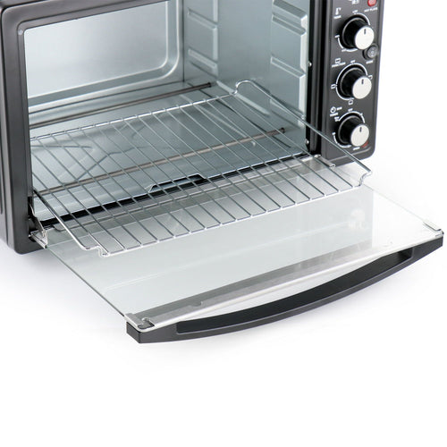 Better Chef Chef Central XL Toaster Oven and Broiler with Dual Solid Element Burners in Black EasyOptionXY LLC