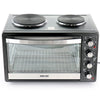 Better Chef Chef Central XL Toaster Oven and Broiler with Dual Solid Element Burners in Black EasyOptionXY LLC