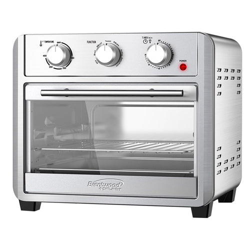 Brentwood Select 24-Qt. 1,700-Watt Stainless Steel Convection Air Fryer Toaster Oven EasyOptionXY LLC