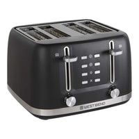 West Bend 4-Slice Toaster, in Black EasyOptionXY LLC