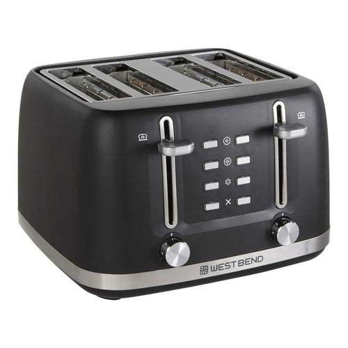 West Bend 4-Slice Toaster, in Black EasyOptionXY LLC