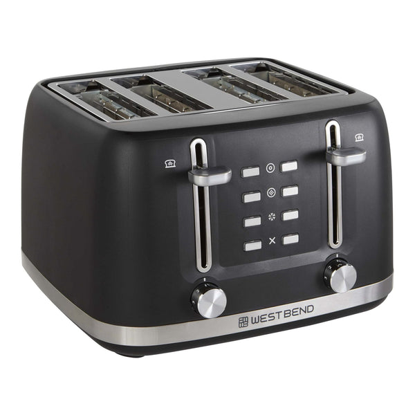 West Bend 4-Slice Toaster, in Black EasyOptionXY LLC