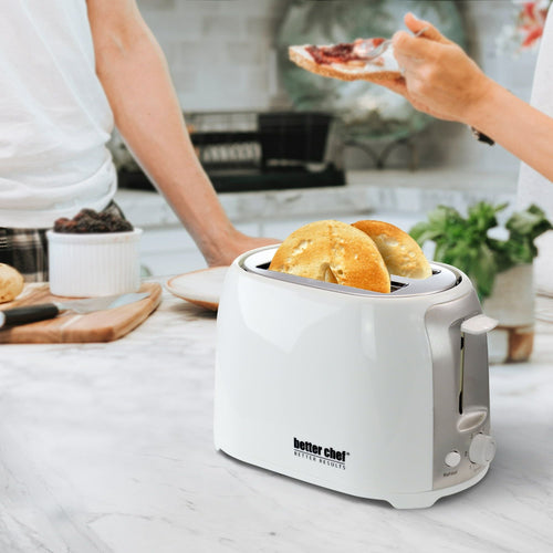 Better Chef Cool Touch Wide-Slot Toaster- White EasyOptionXY LLC