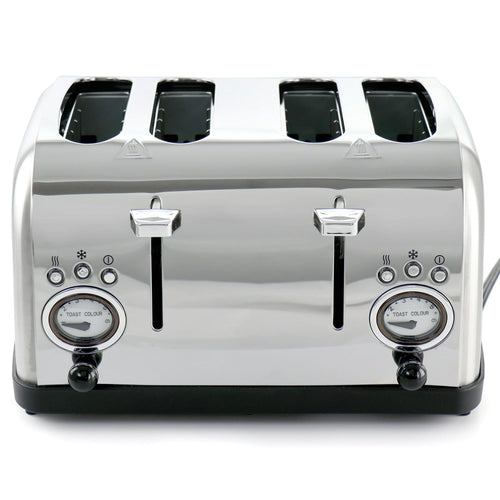 MegaChef 4 Slice Wide Slot Toaster with Variable Browning in Silver EasyOptionXY LLC