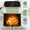 Moosoo 2 Quart Small Air Fryer, 1200W Touchscreen Compact Air Fryer Oven with 8 Preset Modes & 100 Recipes EasyOptionXY LLC
