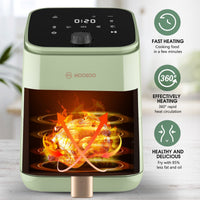 Moosoo 2 Quart Small Air Fryer, 1200W Touchscreen Compact Air Fryer Oven with 8 Preset Modes & 100 Recipes EasyOptionXY LLC