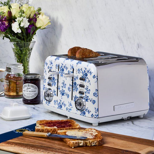 Laura Ashley 4-Slice Toaster, China Rose EasyOptionXY LLC