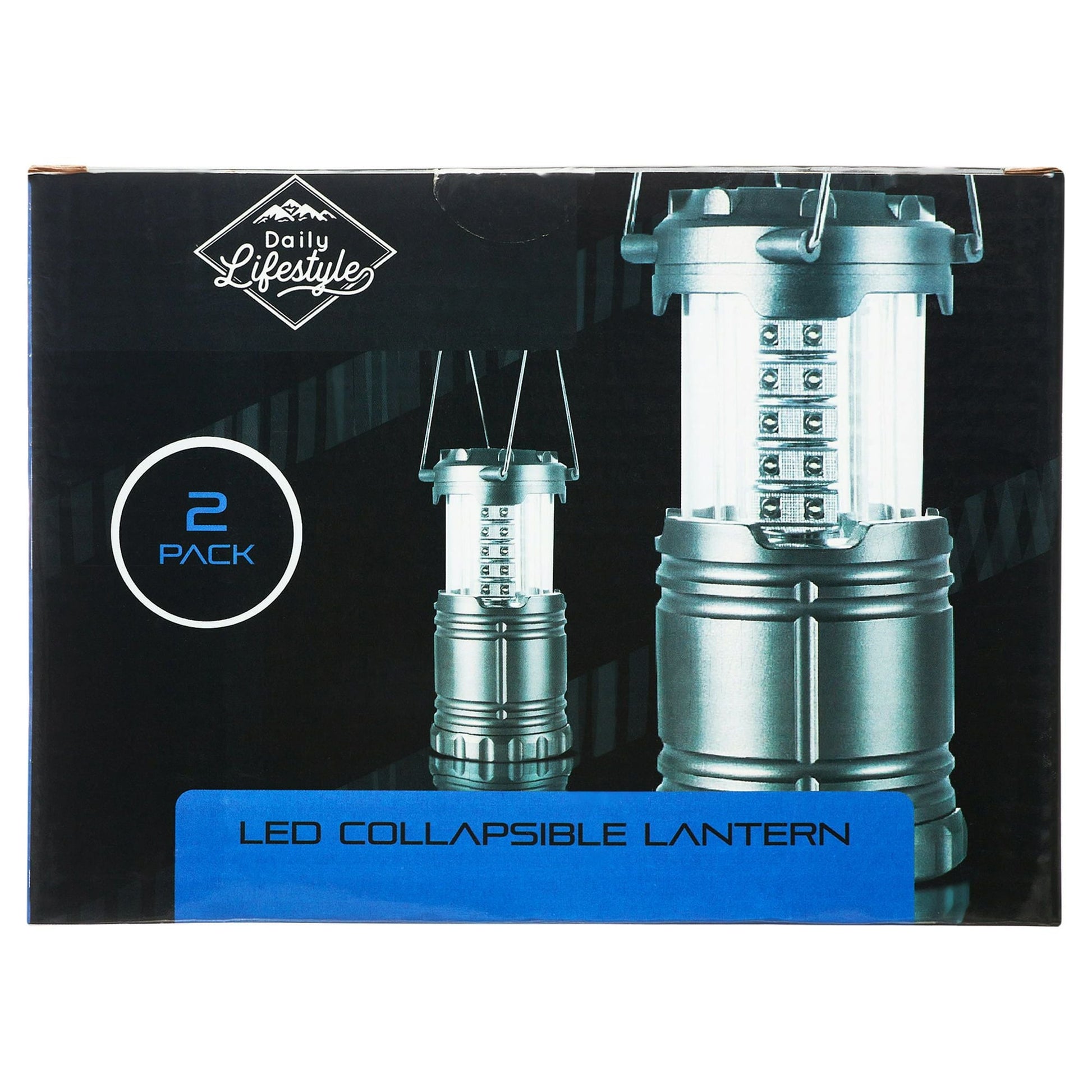 2 Pack Portable Outdoor LED Lantern Camping Lanterns, Water Resistant Emergency Tent Light for Backpacking, Hiking, Fishing EasyOptionXY LLC