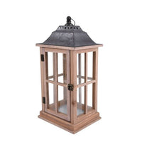 Better Homes & Gardens Rustic Wood Candle Holder Lantern, Medium EasyOptionXY LLC