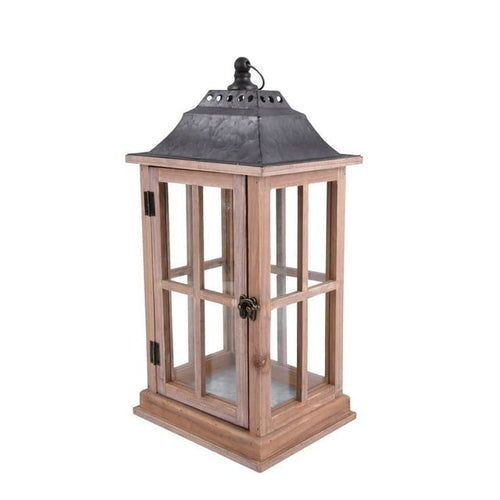 Better Homes & Gardens Rustic Wood Candle Holder Lantern, Medium EasyOptionXY LLC