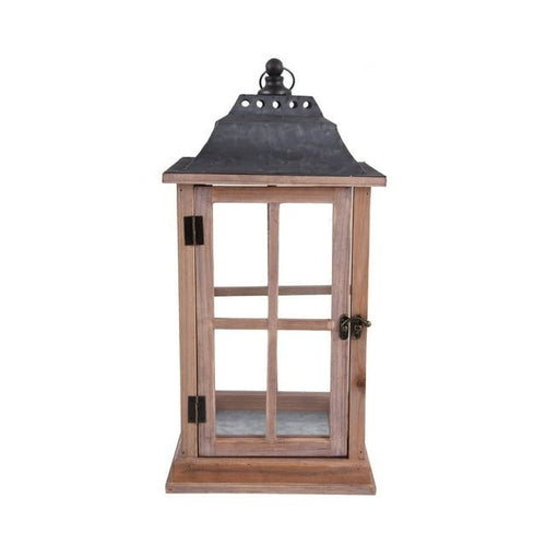 Better Homes & Gardens Rustic Wood Candle Holder Lantern, Medium EasyOptionXY LLC