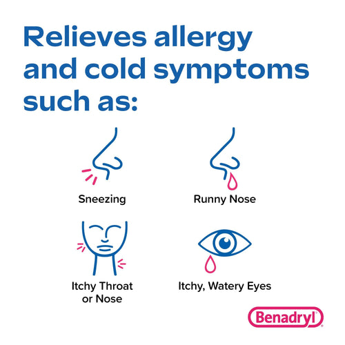 Benadryl Ultratabs Antihistamine Cold & Allergy Relief Tablets; 100 Count EasyOptionXY LLC