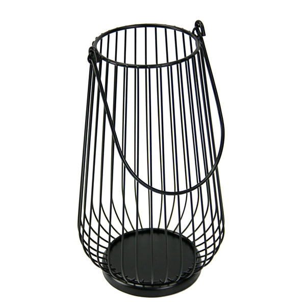 Mainstays 12" Metal Wire Candle Holder Lantern, Black EasyOptionXY LLC